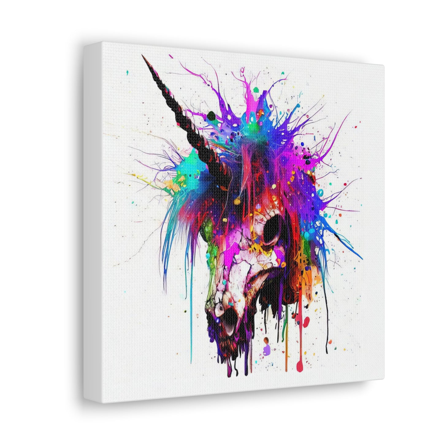 Unicorn Skull - Canvas Wall Art