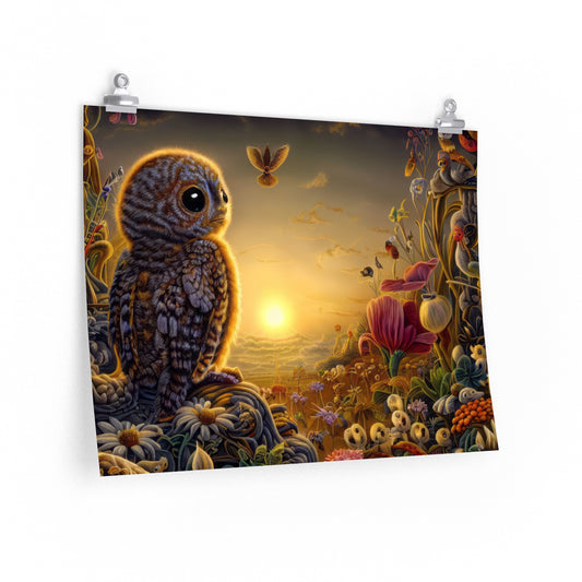 Ajax Owl - Premium Matte horizontal poster