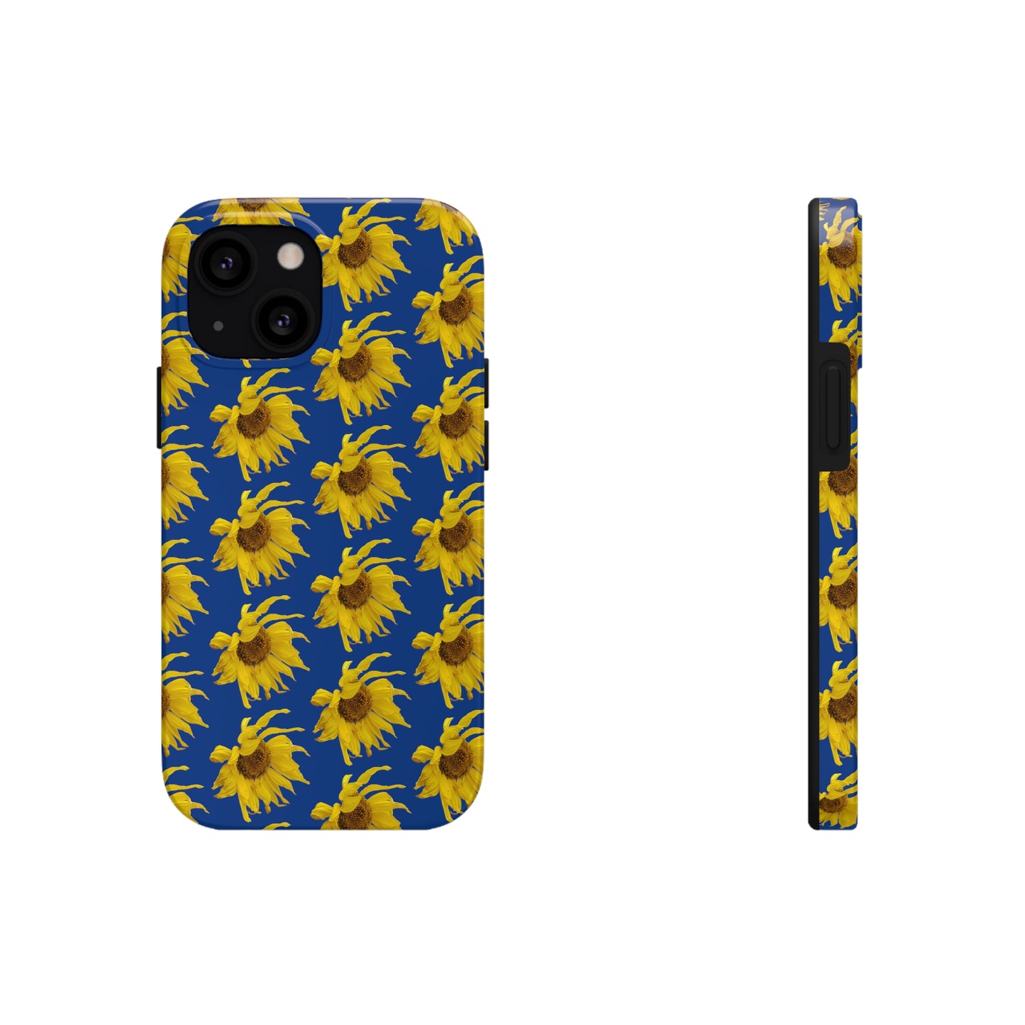 Fall Sunflower Blue Tough Phone Case