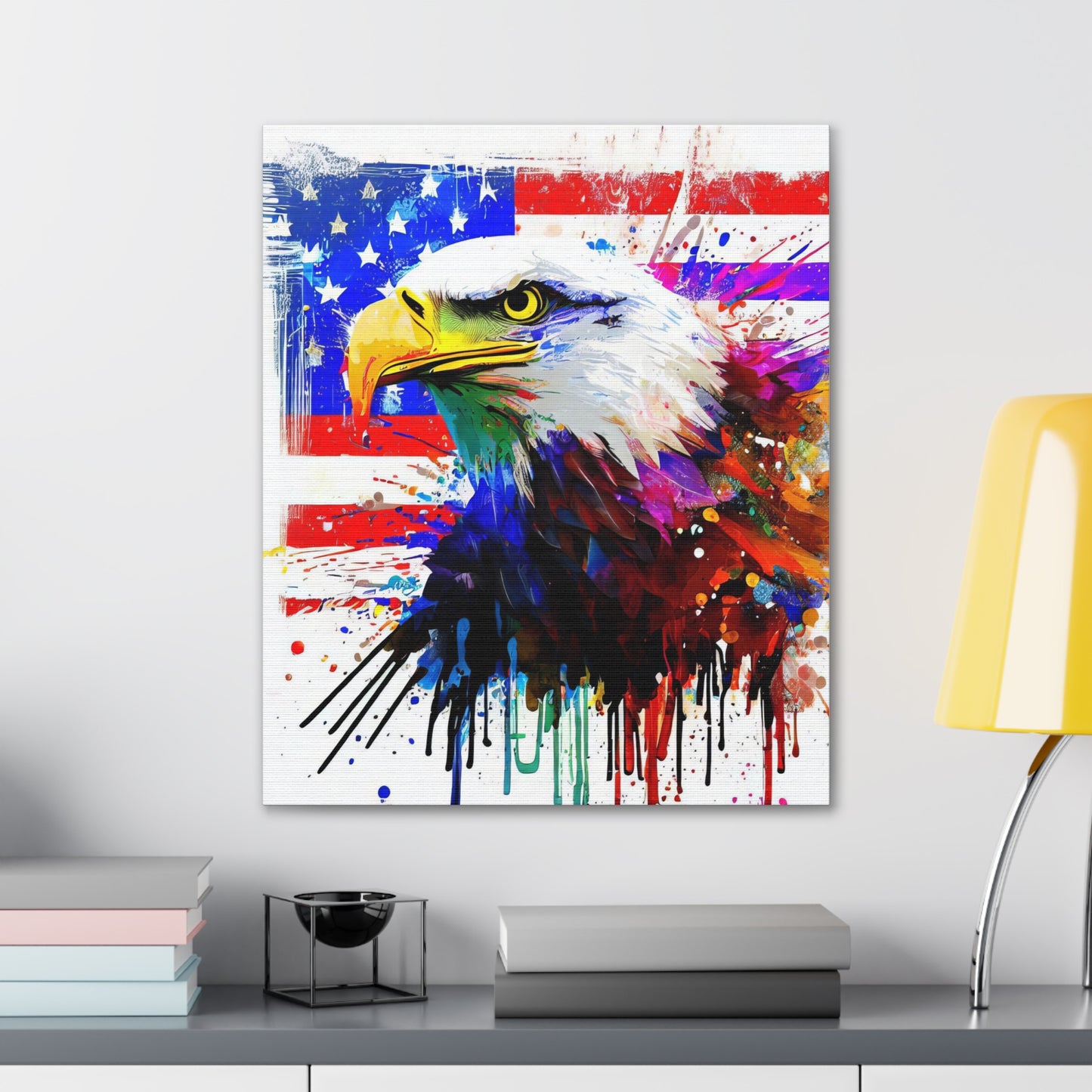 American Eagle Flag  - Canvas Wall Art