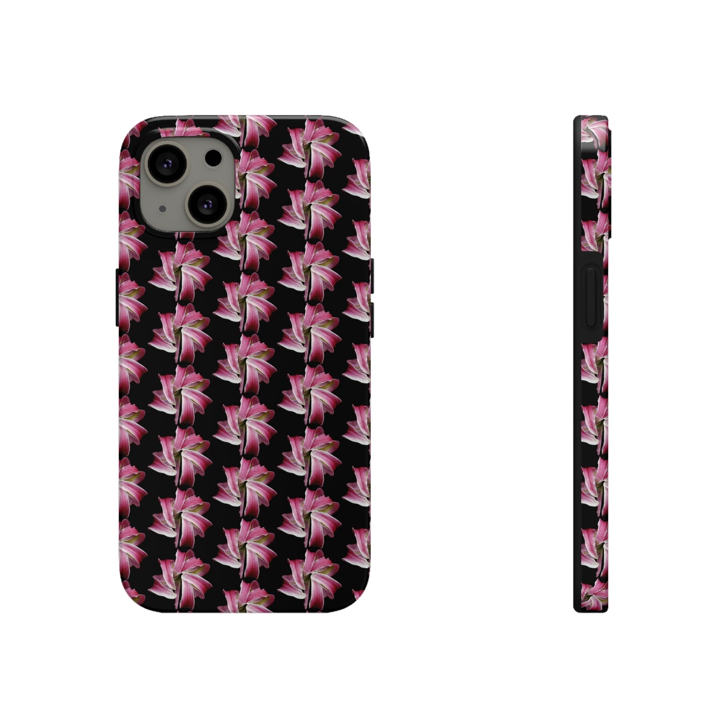 Morning Lily Black Tough Phone Case