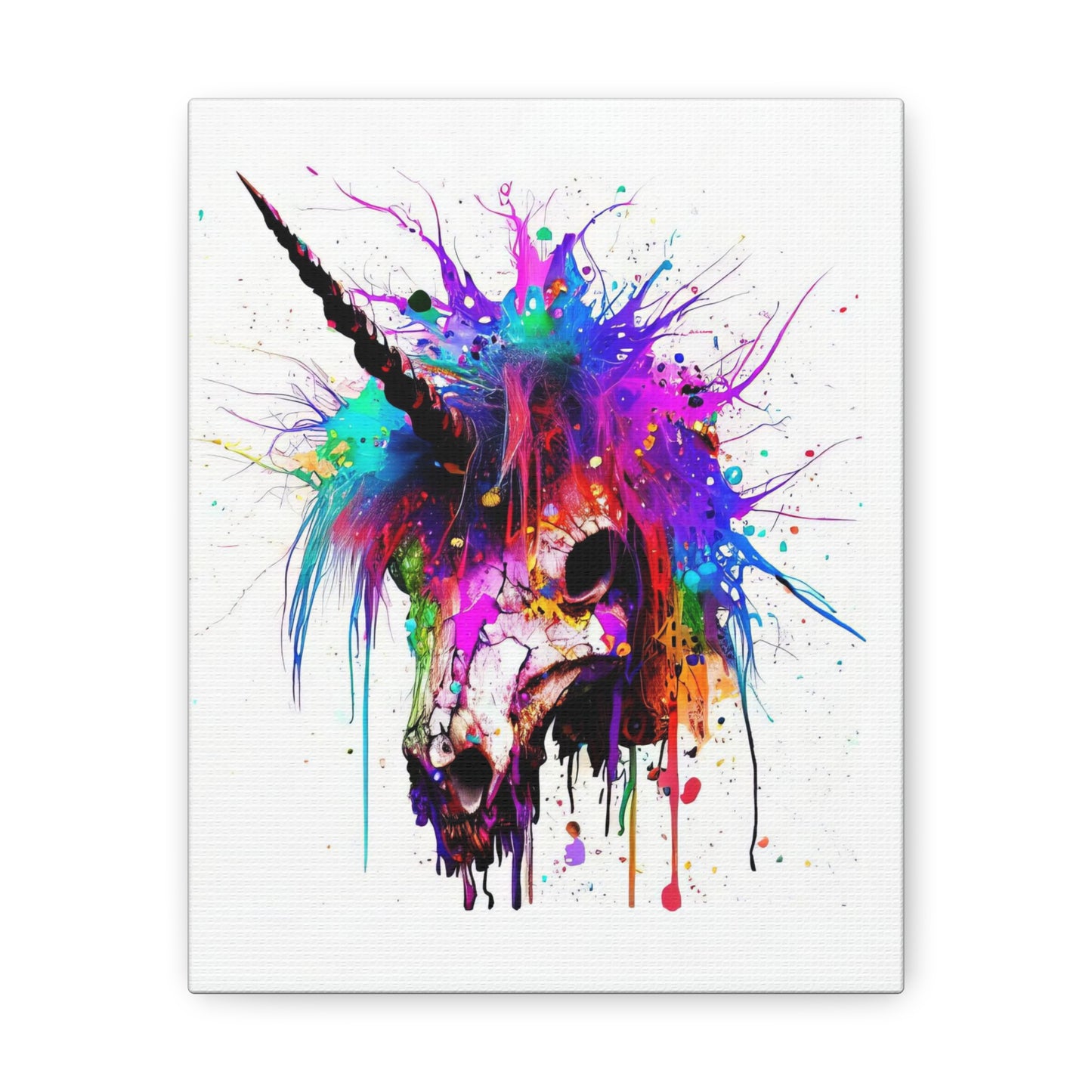 Unicorn Skull - Canvas Wall Art