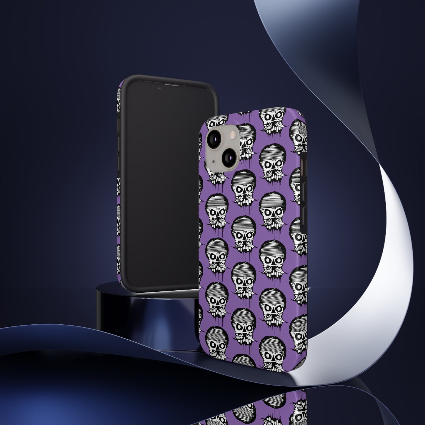 Skull Purple Tough Phone Case