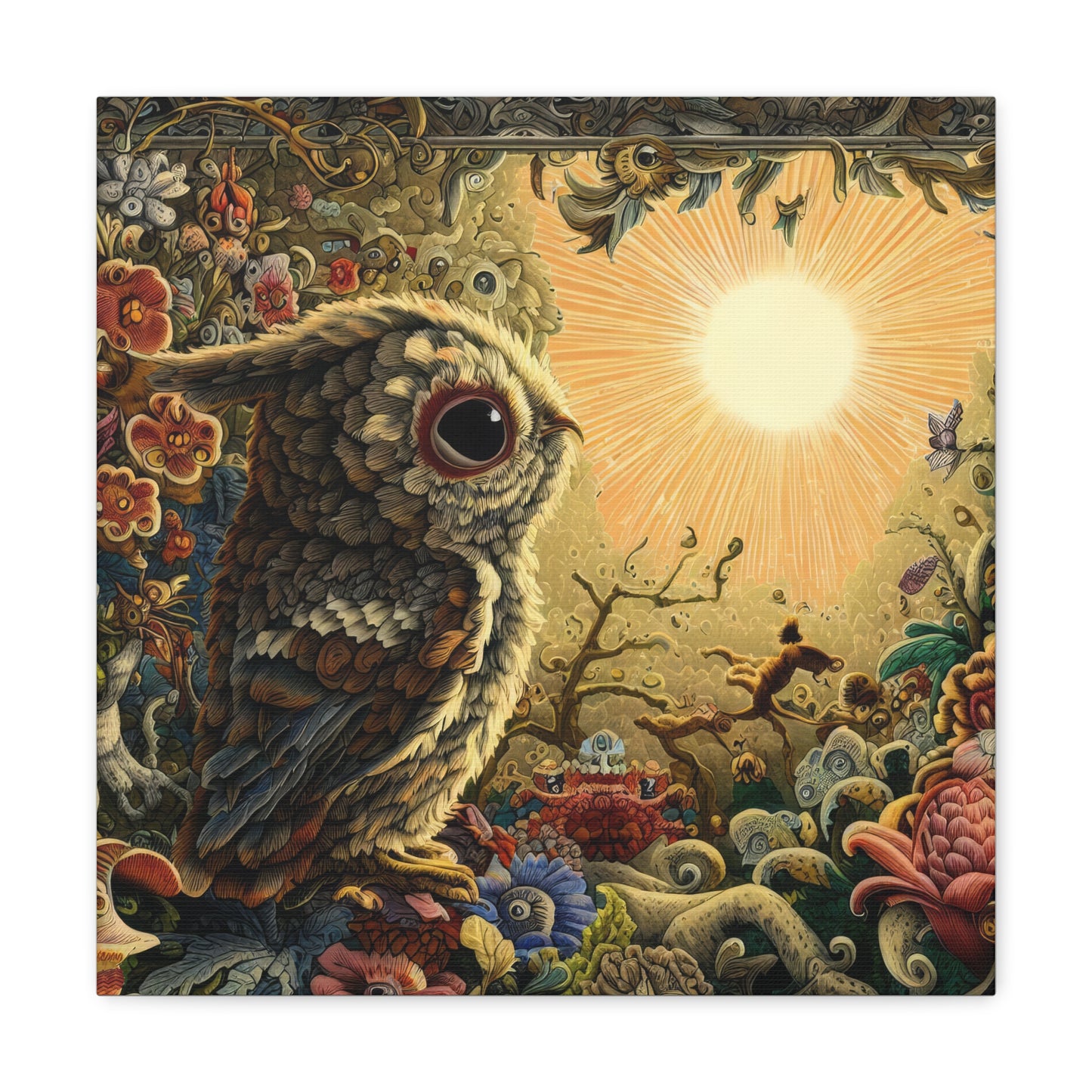 North Carolina Owl - Canvas Wall Art