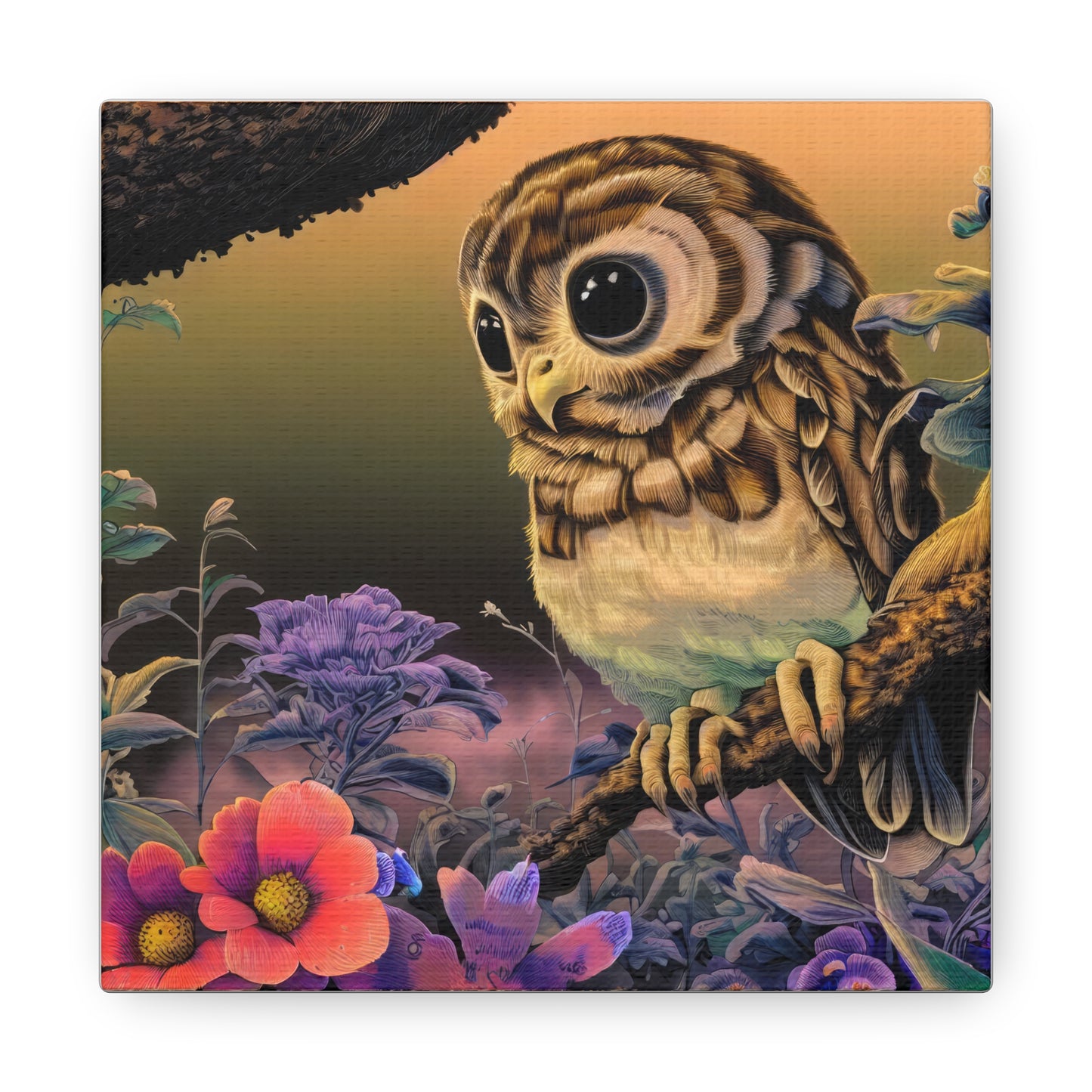 Connecticut Owl - Canvas Wall Art