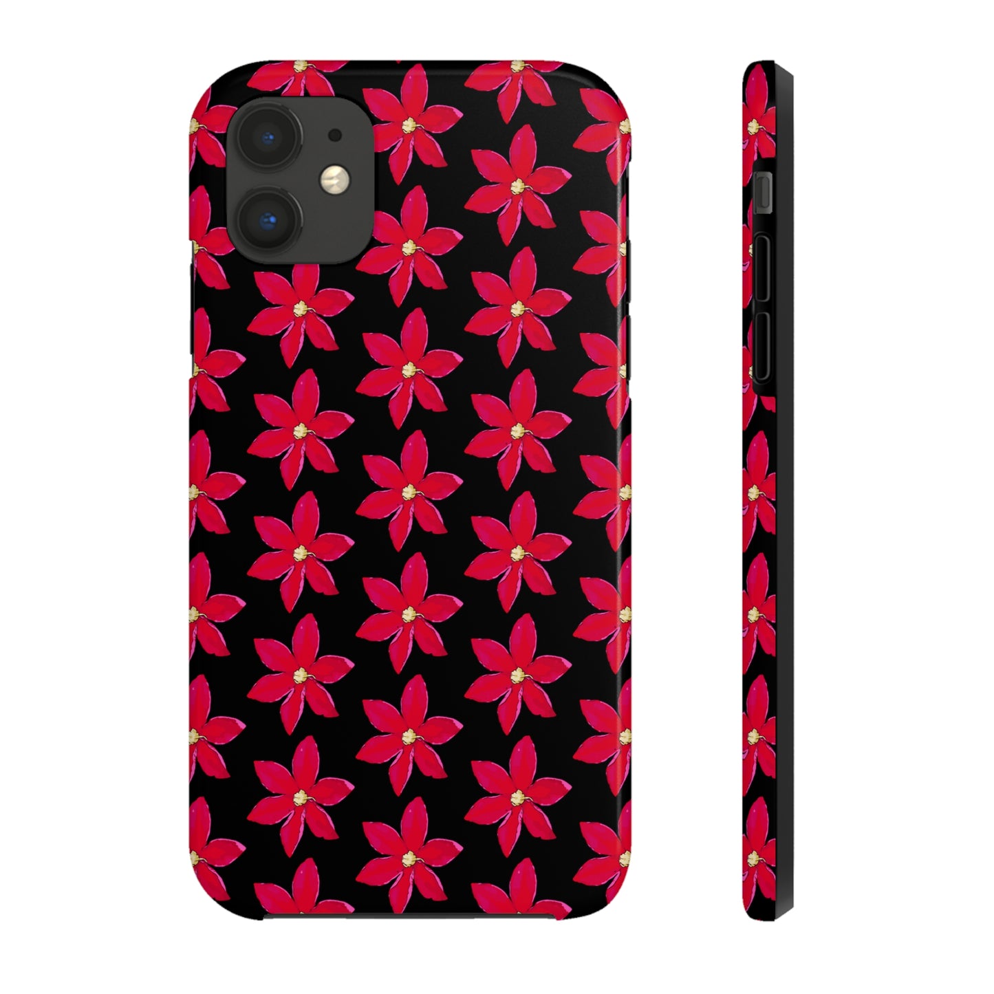 Regency Clematis Black Tough Phone Case