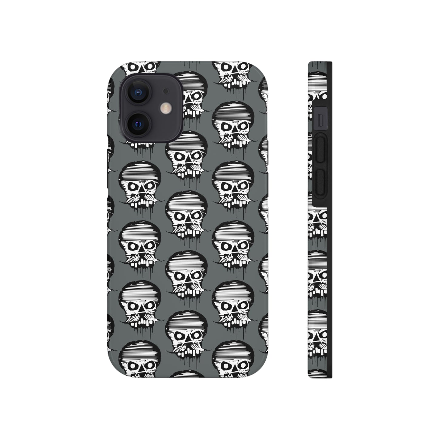 Skull Grey Tough Phone Case