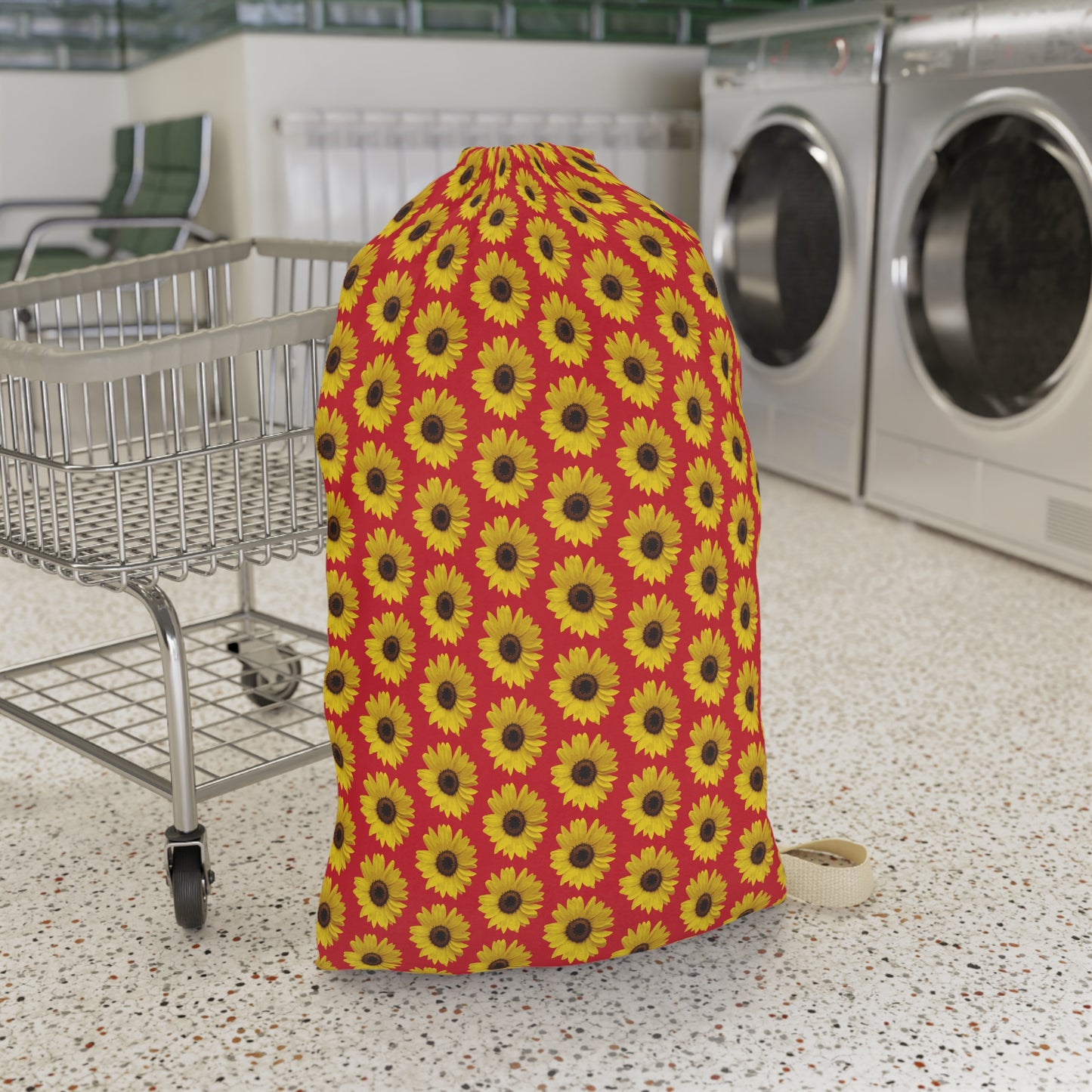 Sunflower Red Laundry Bag