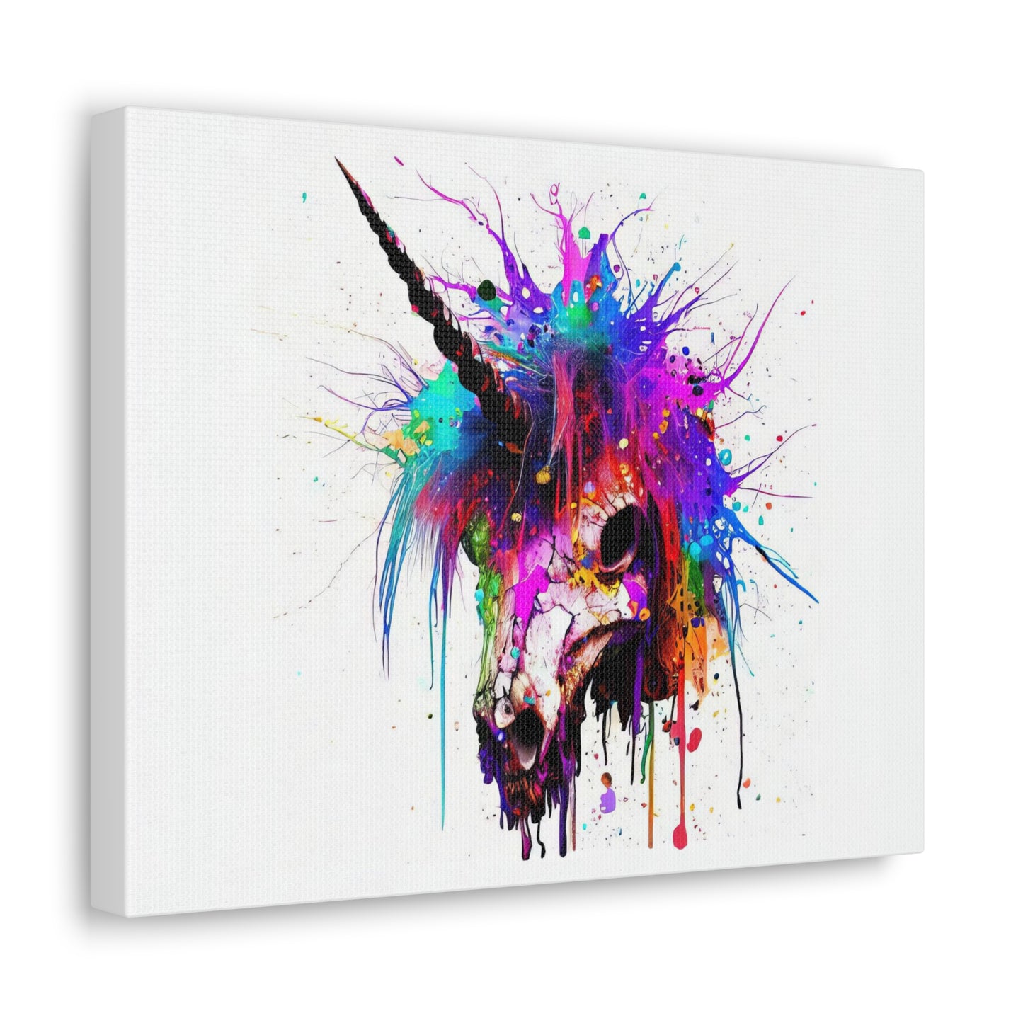 Unicorn Skull - Canvas Wall Art