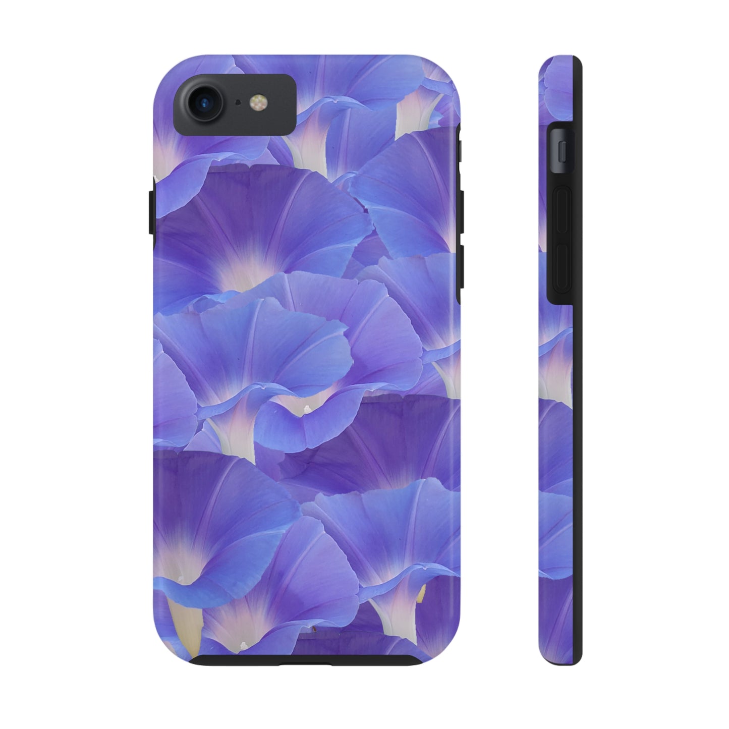 Blue Morning Glory Layers Tough Phone Case