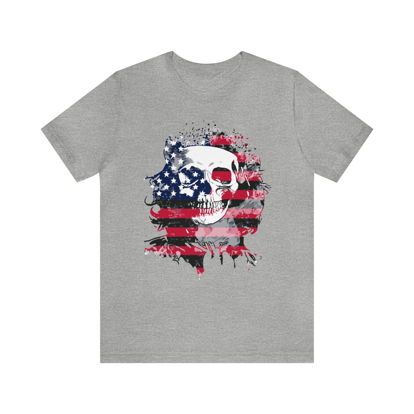 Skull and Flag Unisex Jersey Short Sleeve Tee