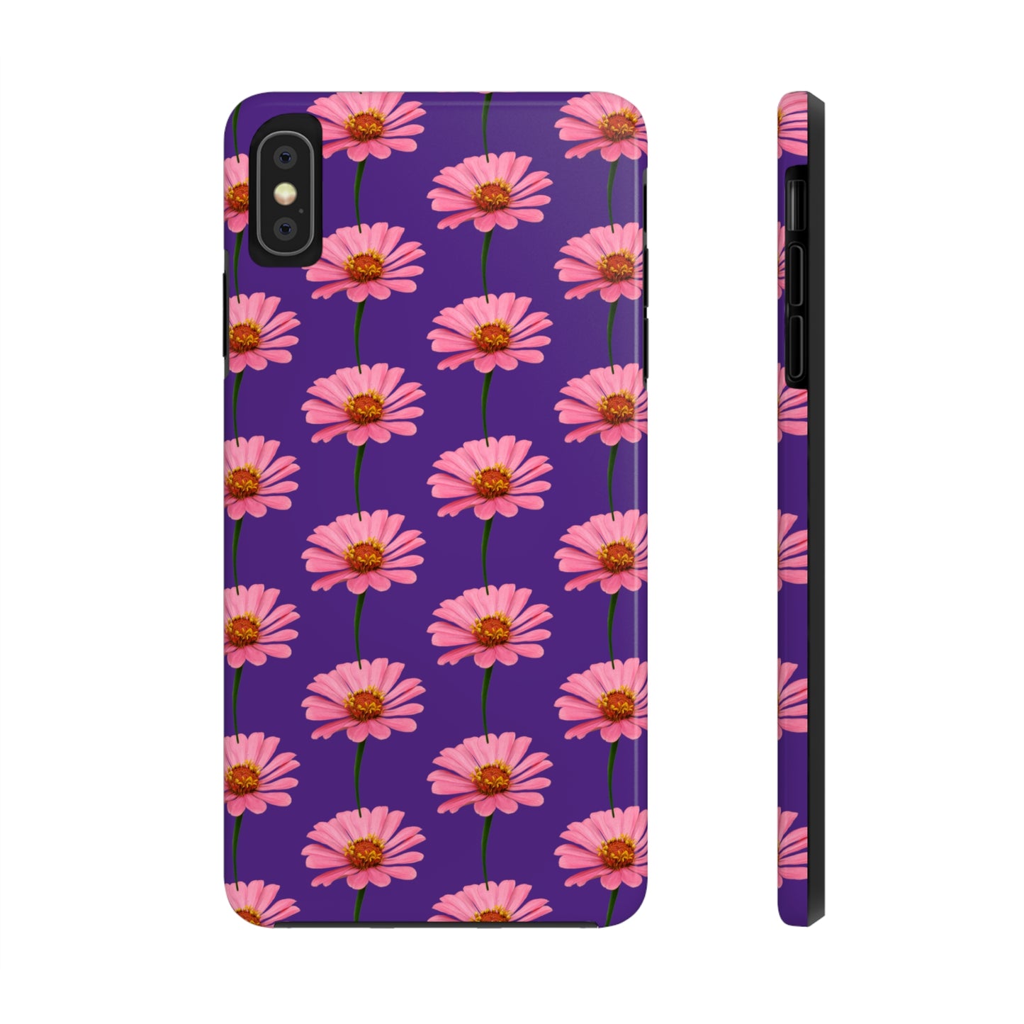 Pink Zinnia Purple Tough Phone Case