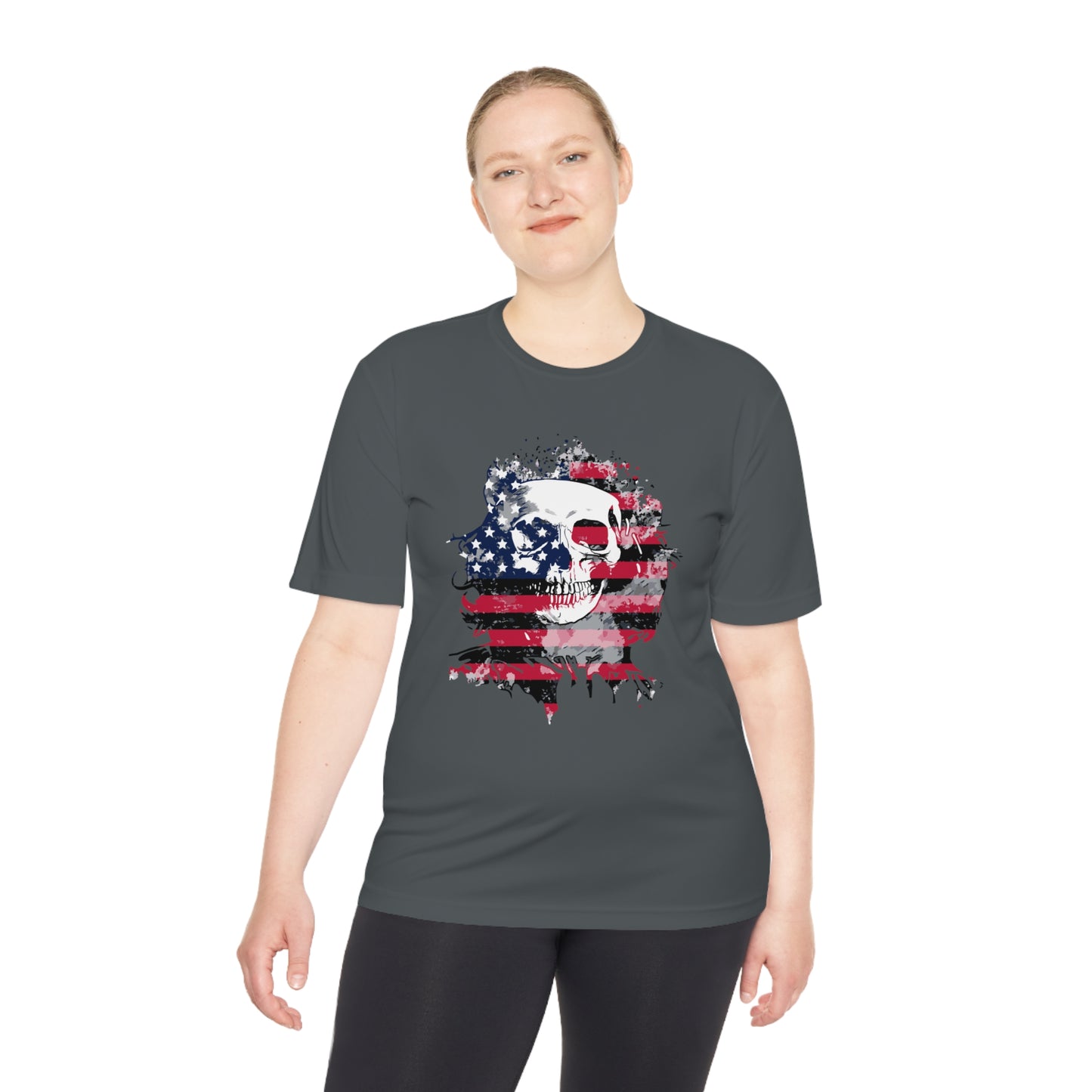 Skull and Flag Unisex Moisture Wicking Tee