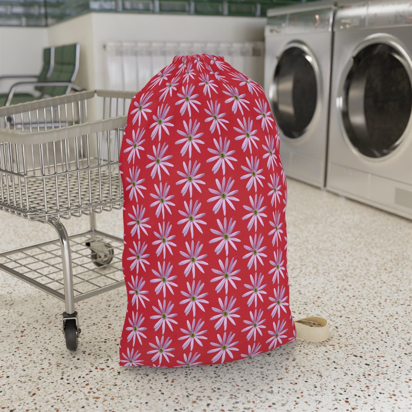 Aster Red Laundry Bag