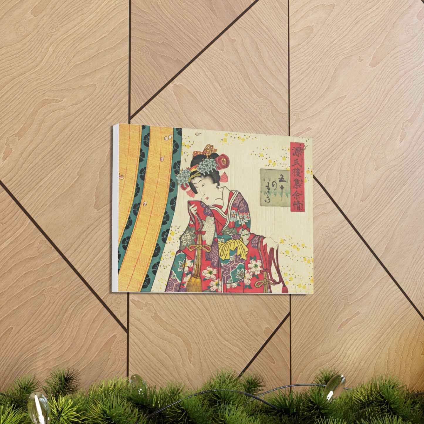 Utagawa Kunisada - Parody of the Third Princess and Kashiwagi Wall Art