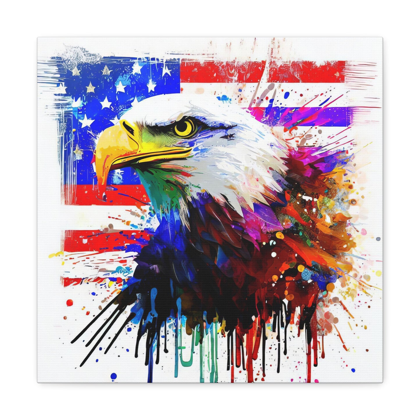 American Eagle Flag  - Canvas Wall Art