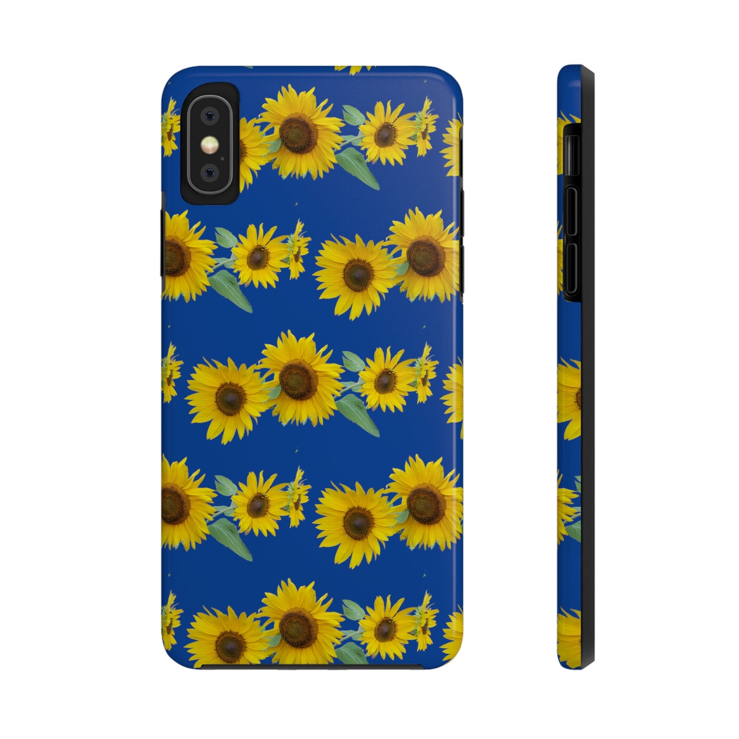 Sunflower Cluster Blue Tough Phone Case