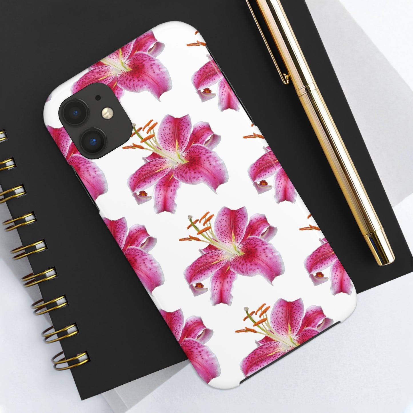 Stargazer Lily White Tough Phone Case