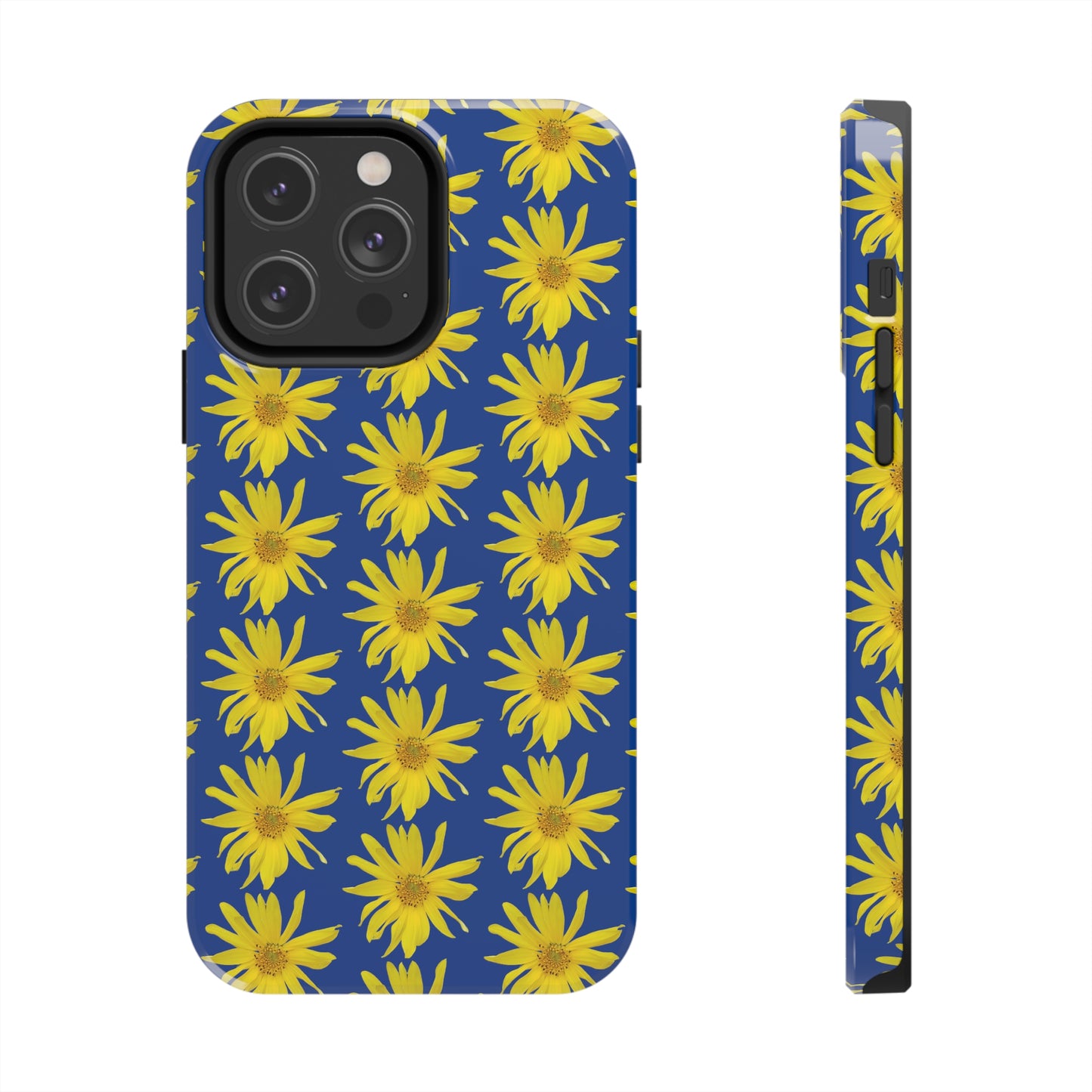 Wild Sunflower Blue Tough Phone Case