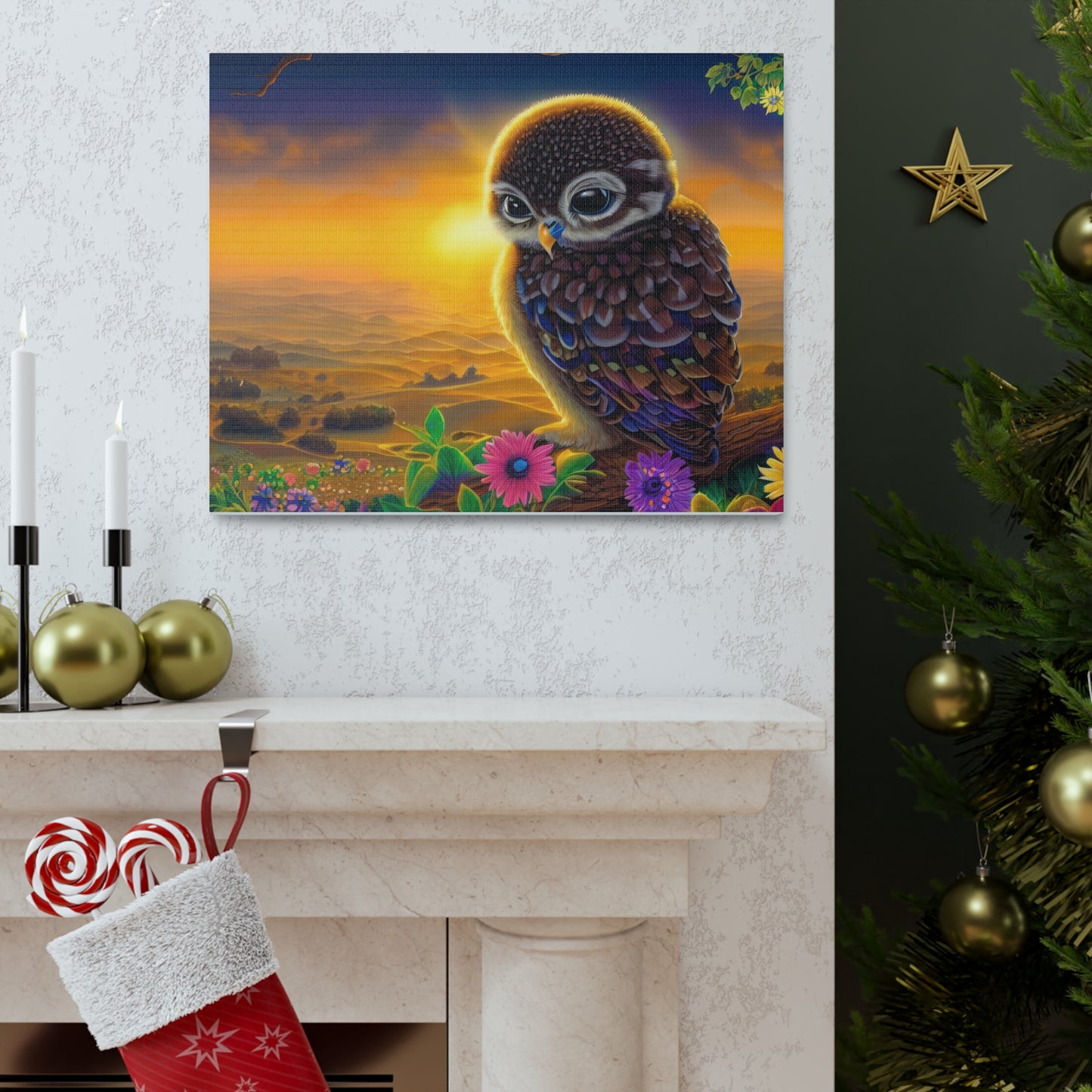 Ohio Owl - Canvas Wall Art