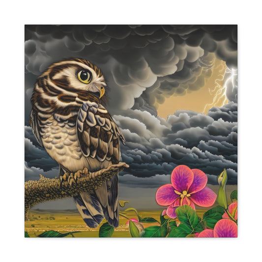 Hawaii Owl - Canvas Wall Art