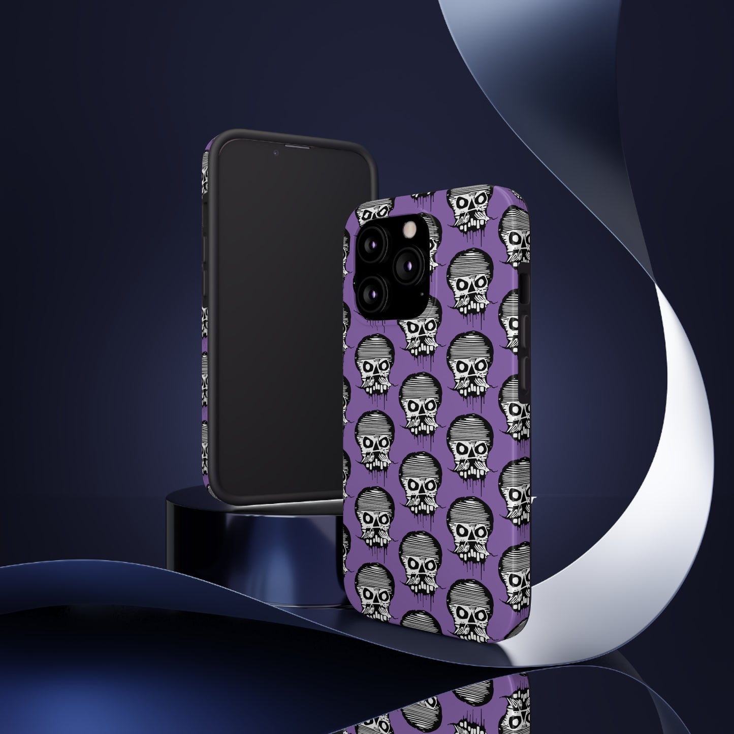 Skull Purple Tough Phone Case