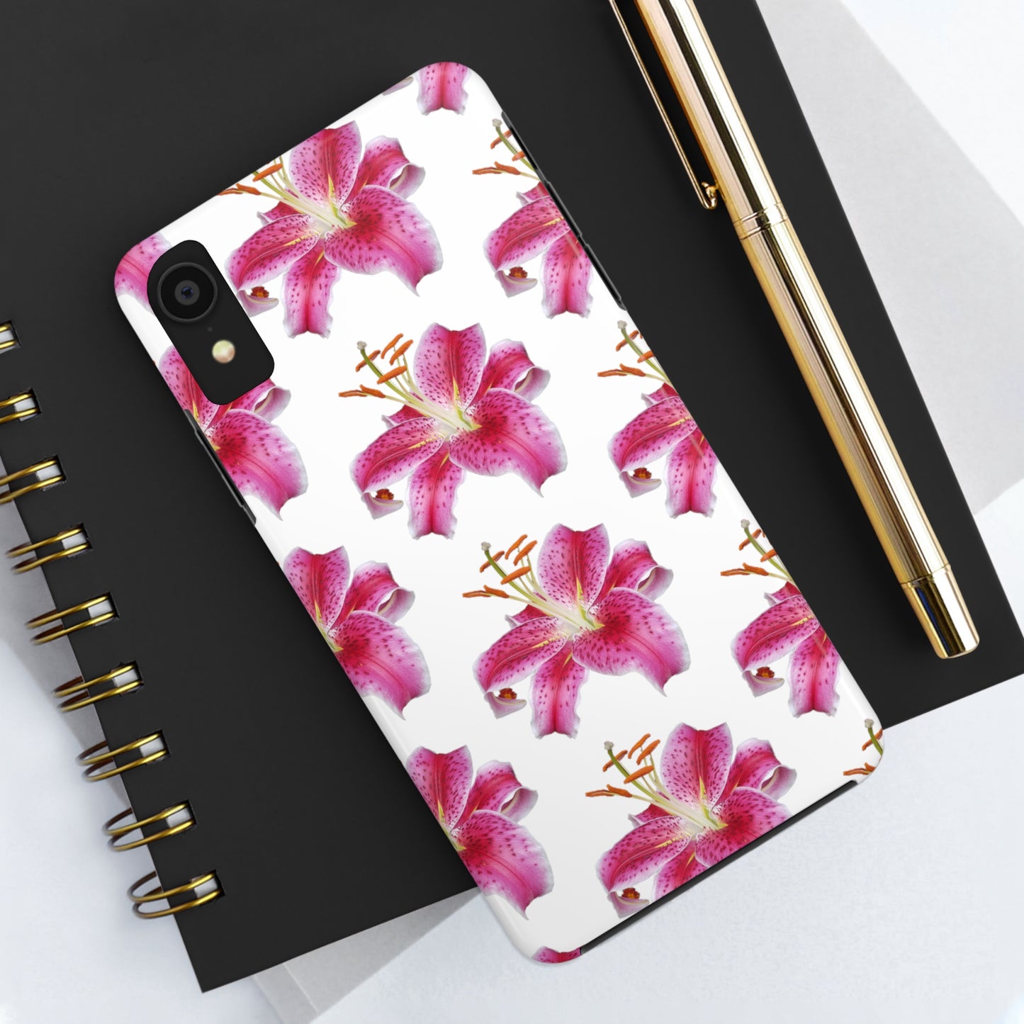 Stargazer Lily White Tough Phone Case