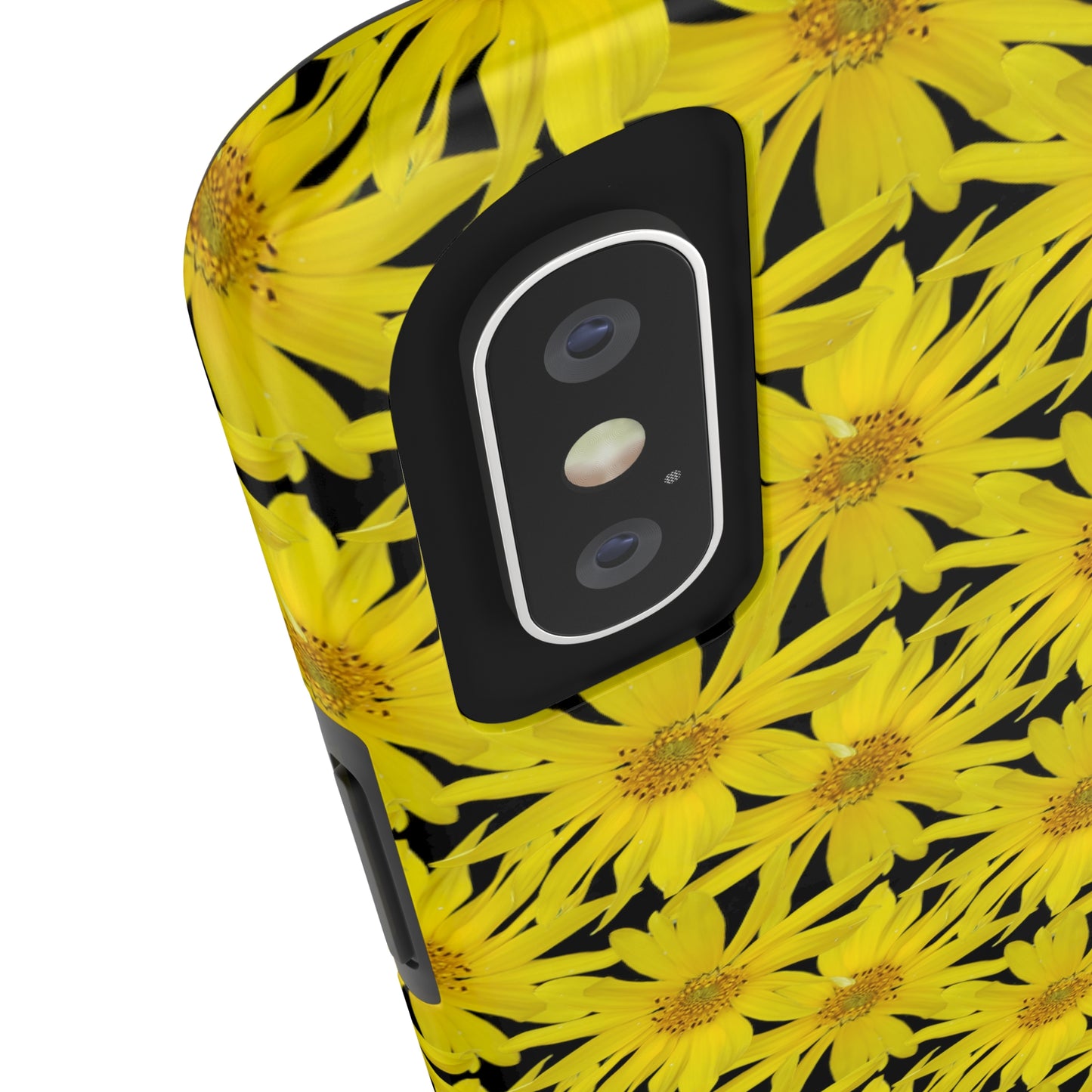 Wall Sunflower Black Tough Phone Case