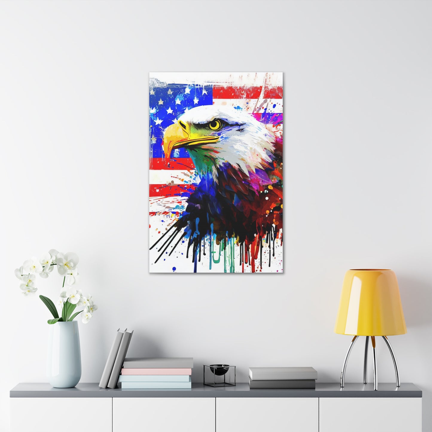 American Eagle Flag  - Canvas Wall Art