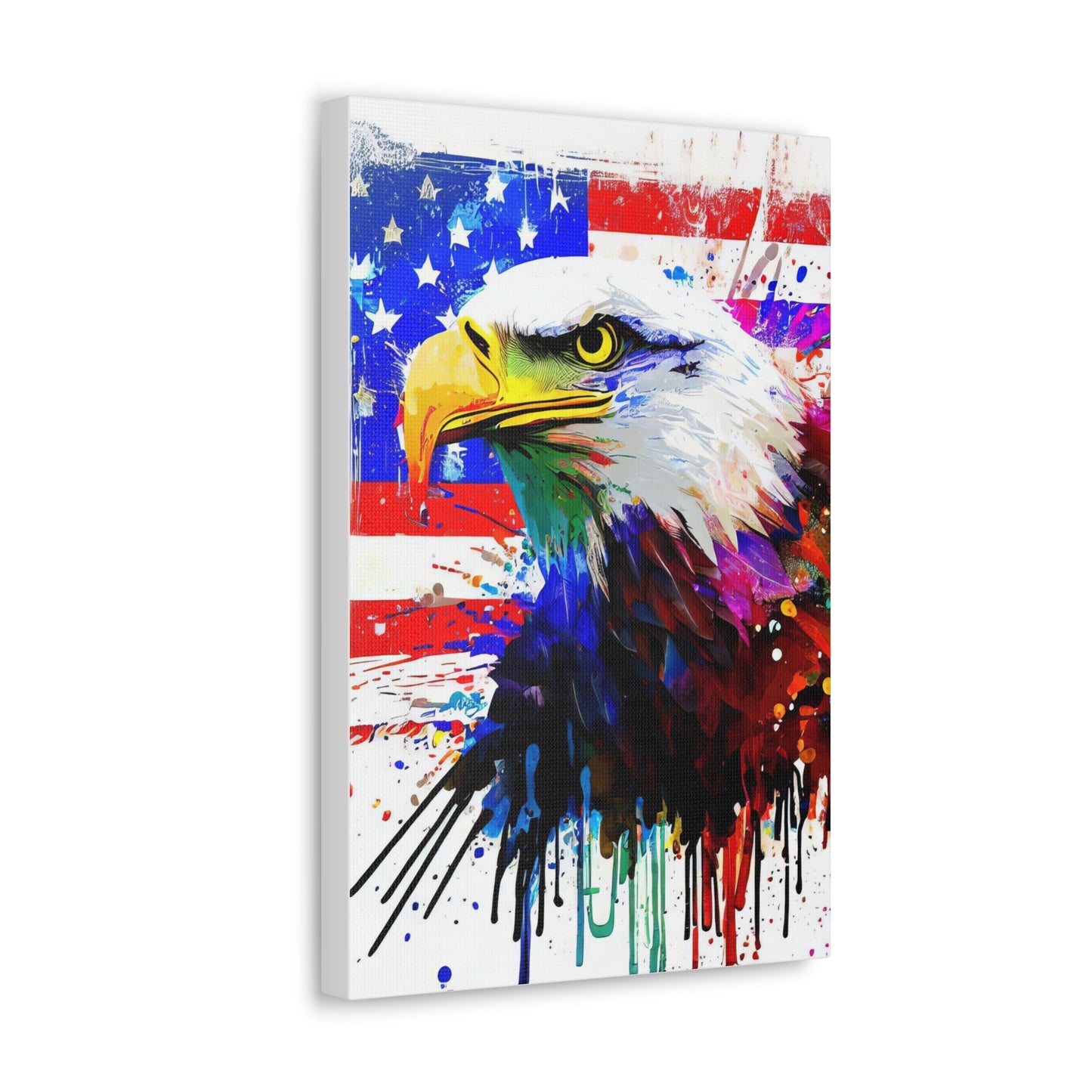 American Eagle Flag  - Canvas Wall Art