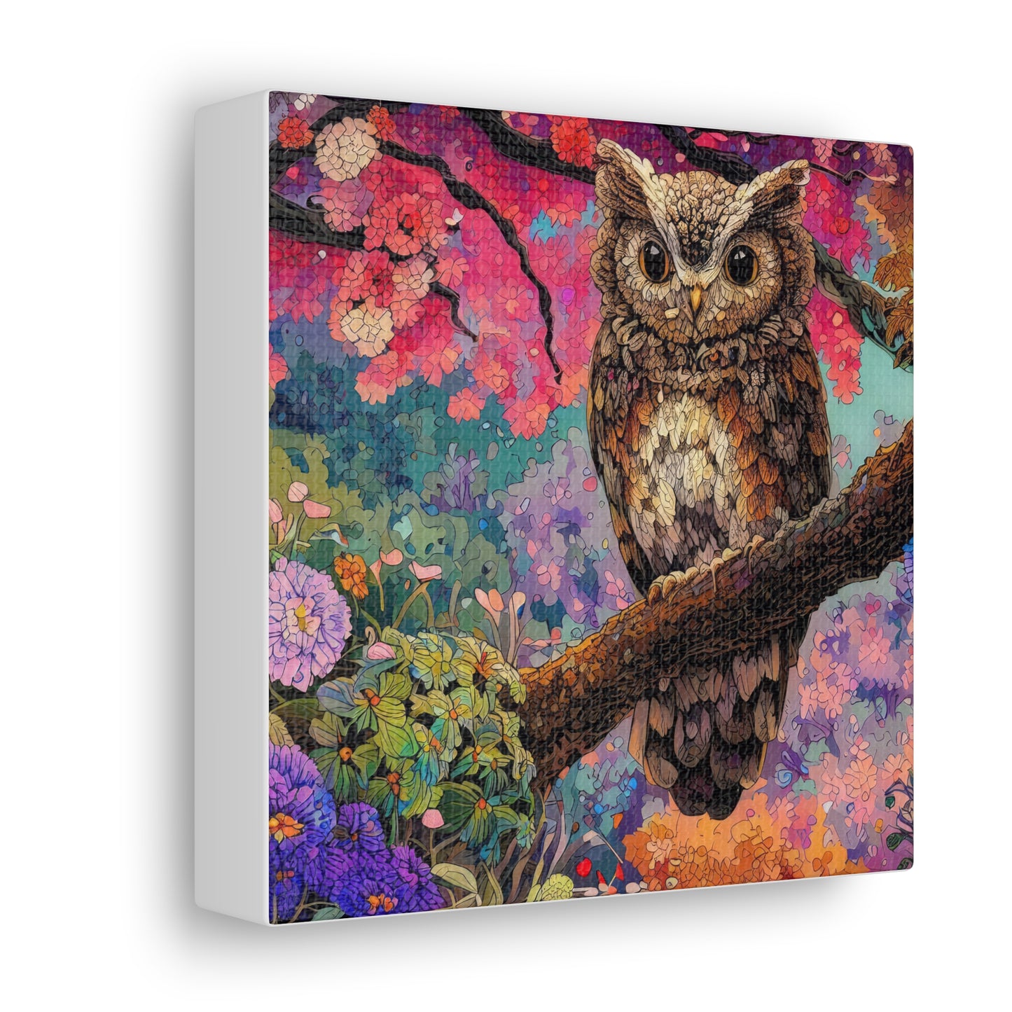 Nebraska Owl - Canvas Wall Art