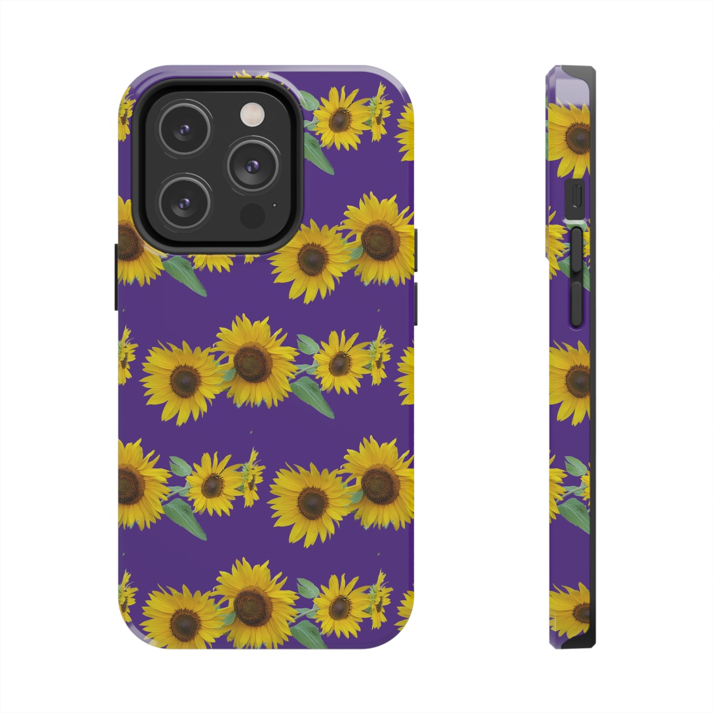 Sunflower Cluster Purple Tough Phone Case