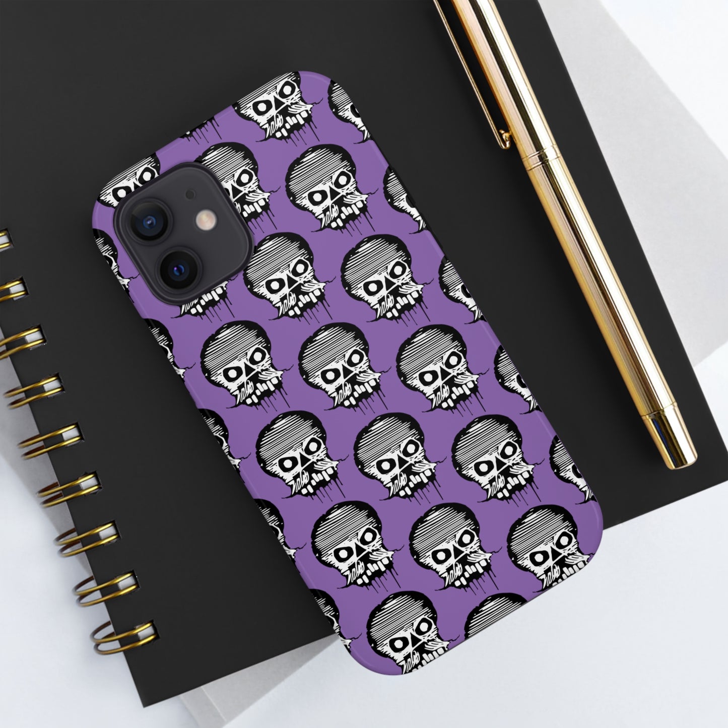 Skull Purple Tough Phone Case