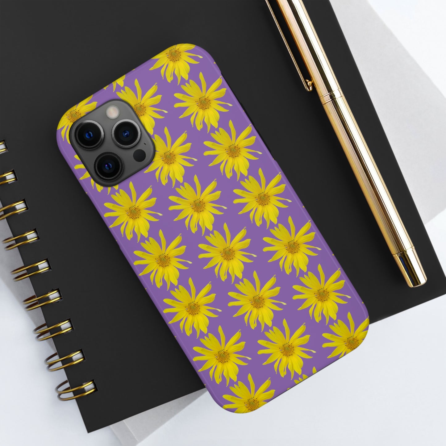 Wild Sunflower Purple Tough Phone Case