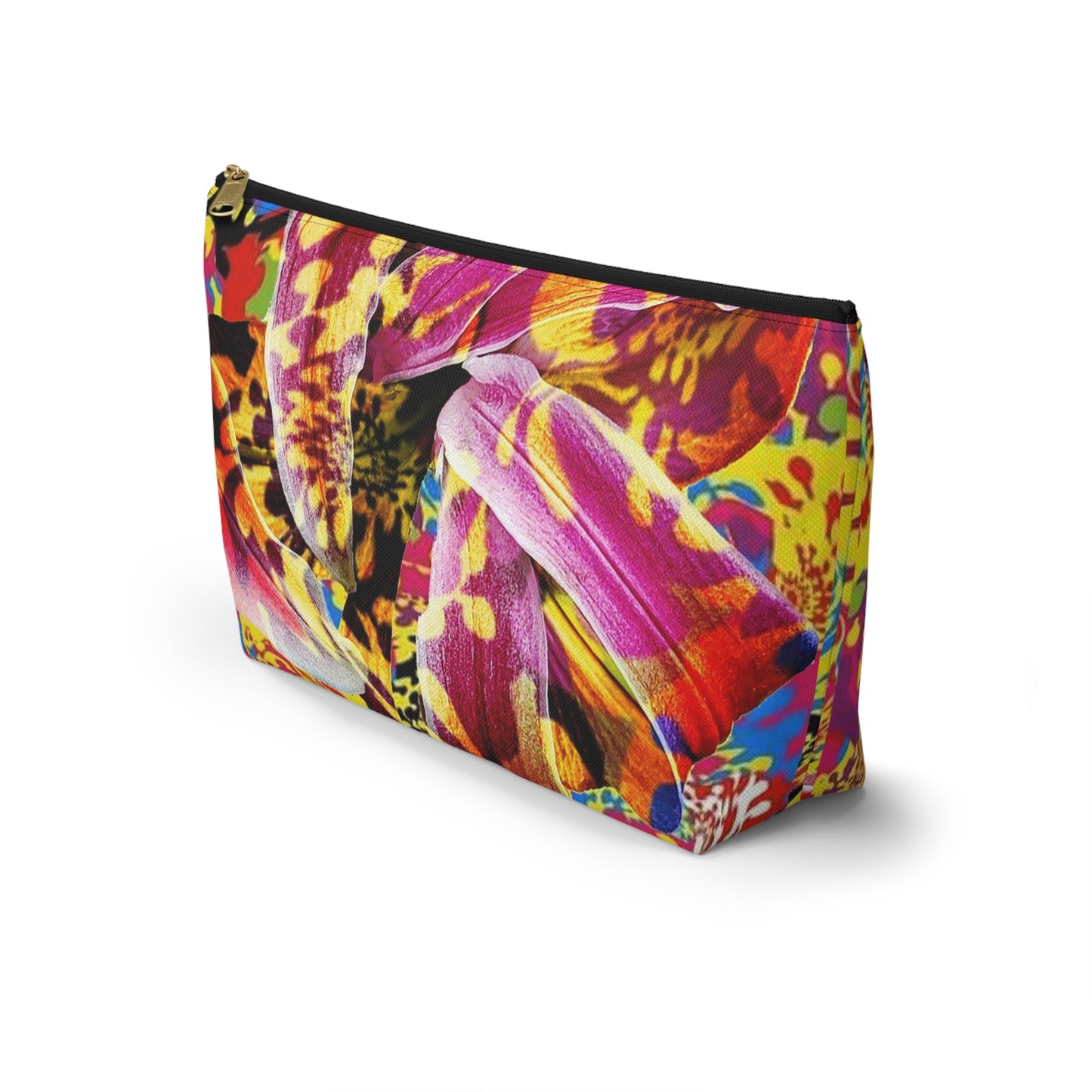 Floral Fiesta Accessory Pouch w T-bottom