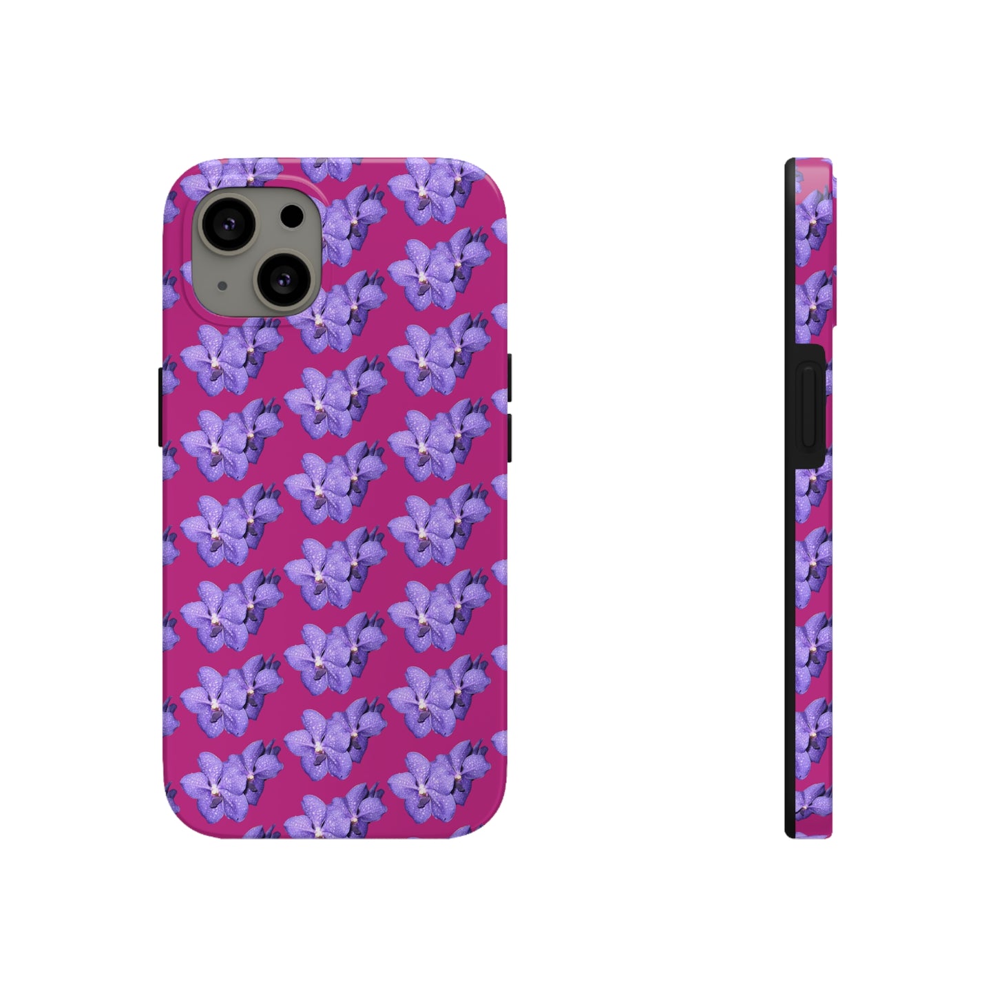 Blue Orchid Pink Tough Phone Case