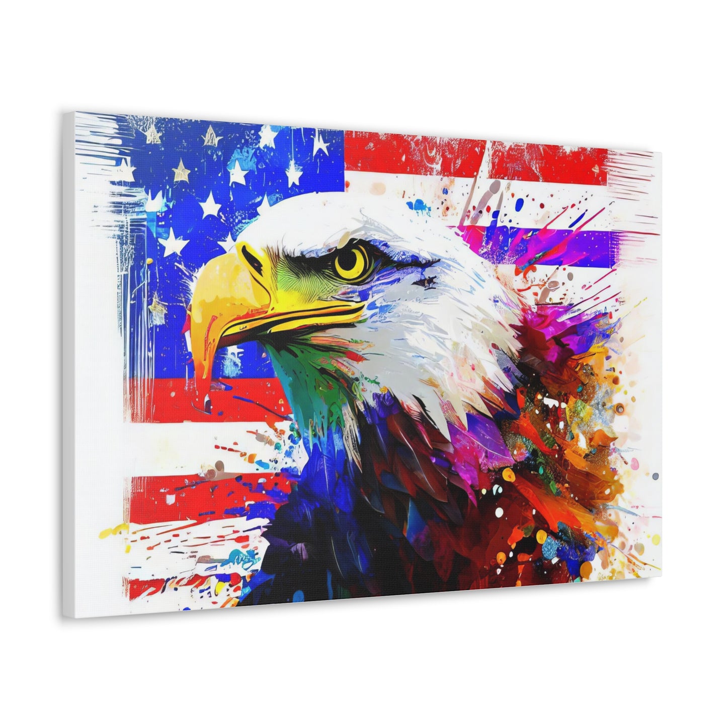 American Eagle Flag  - Canvas Wall Art