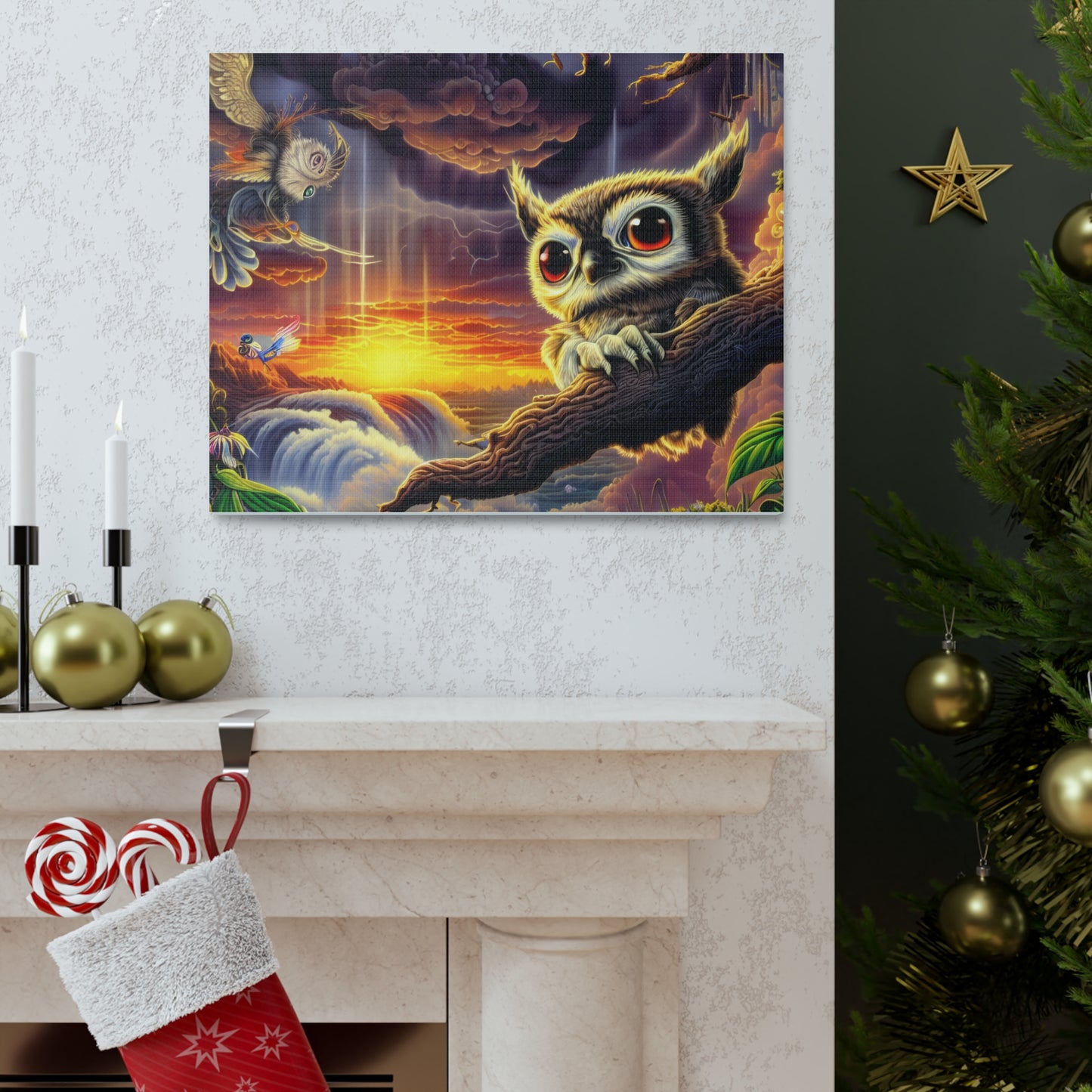 Agamemon Owl - Canvas Wall Art