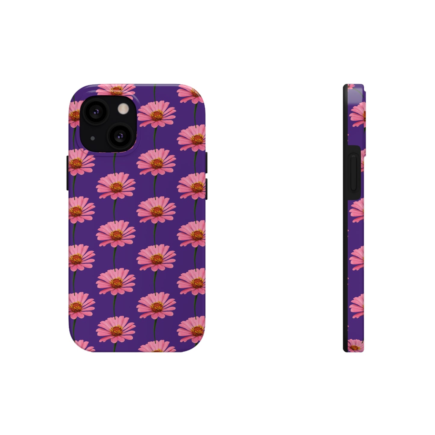 Pink Zinnia Purple Tough Phone Case