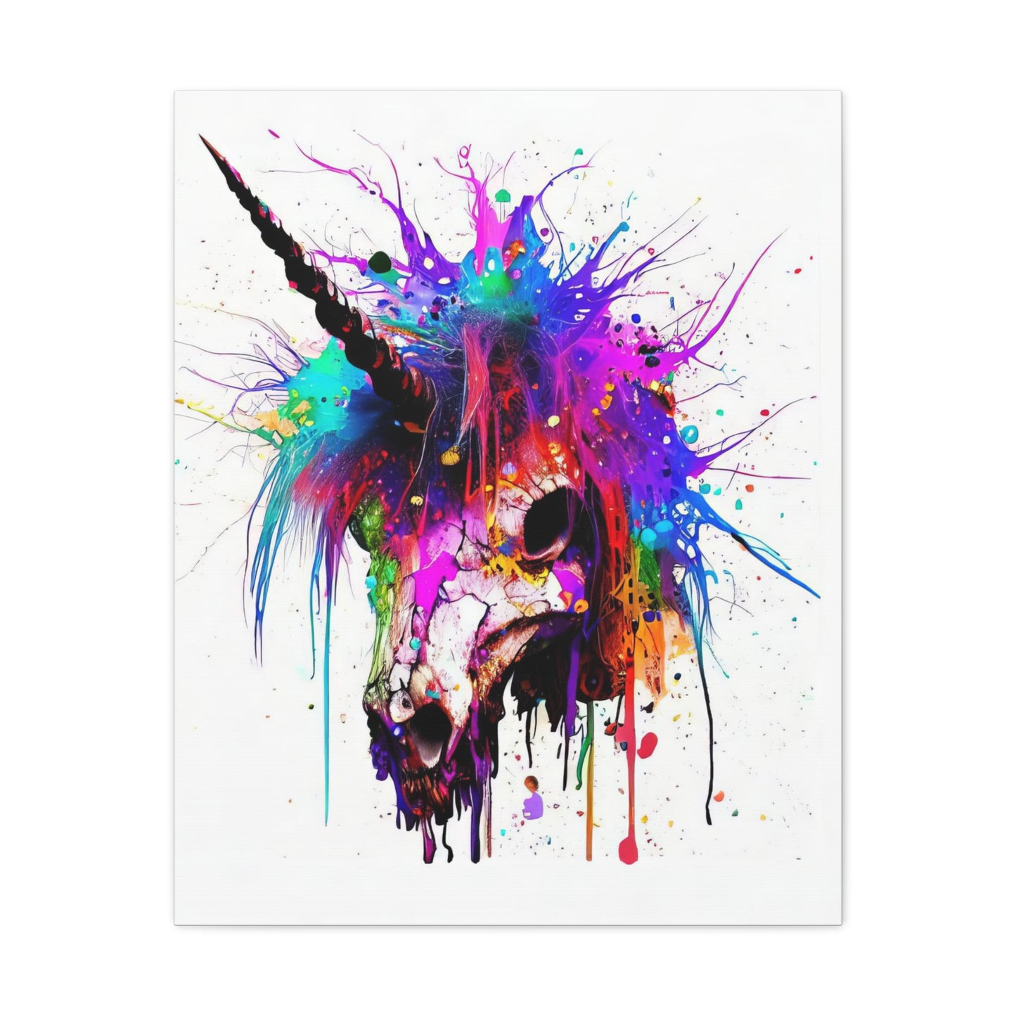 Unicorn Skull - Canvas Wall Art