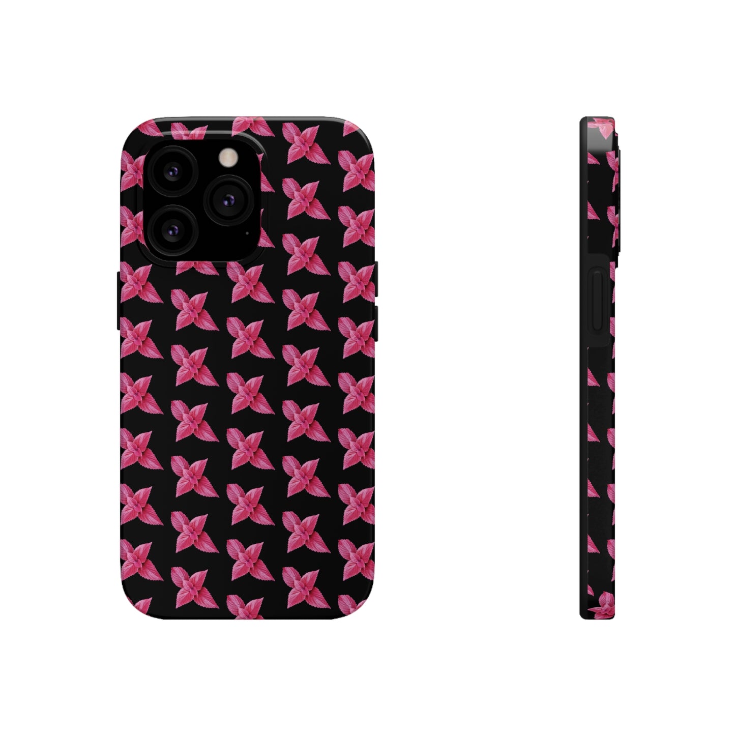 Coleus Black Tough Phone Case