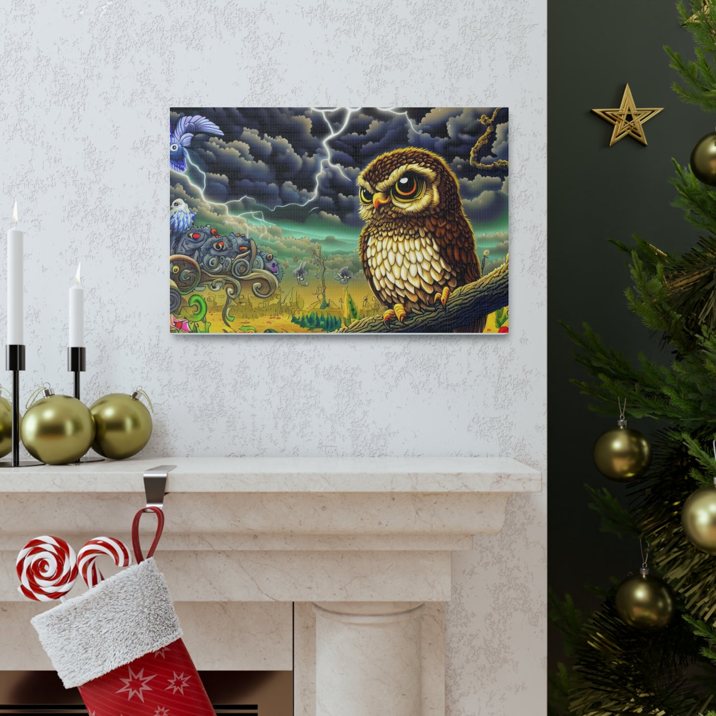 Oklahoma Owl - Canvas Wall Art