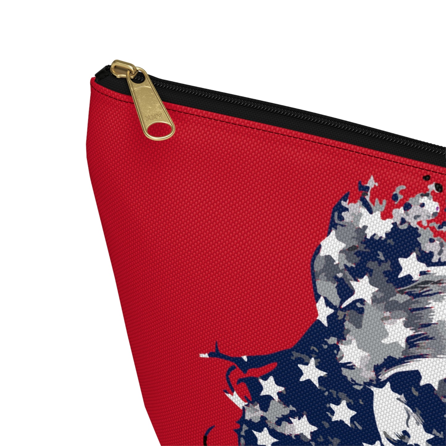 Skull and Flag Accessory Pouch w T-bottom