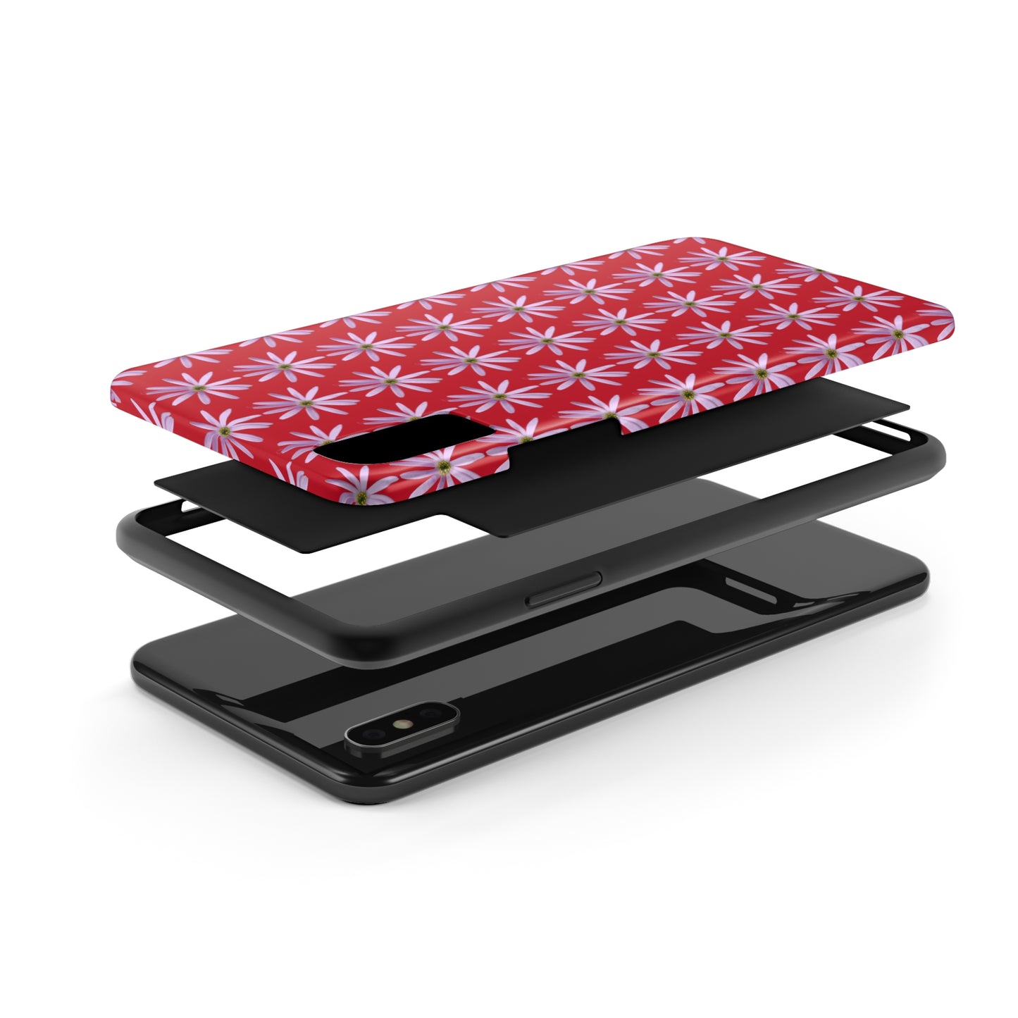 Aster Red Tough Phone Case