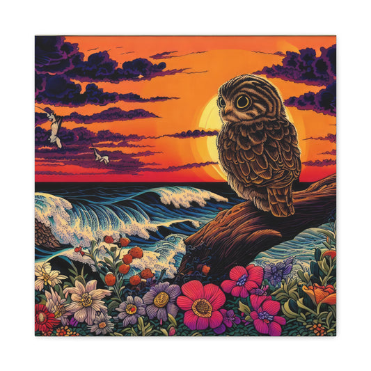 Wisconsin Owl  - Canvas Wall Art