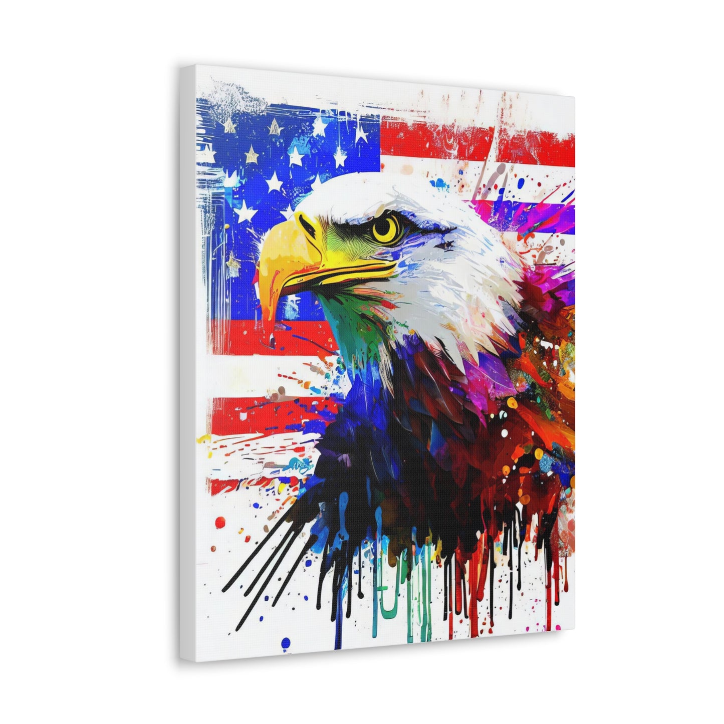 American Eagle Flag  - Canvas Wall Art