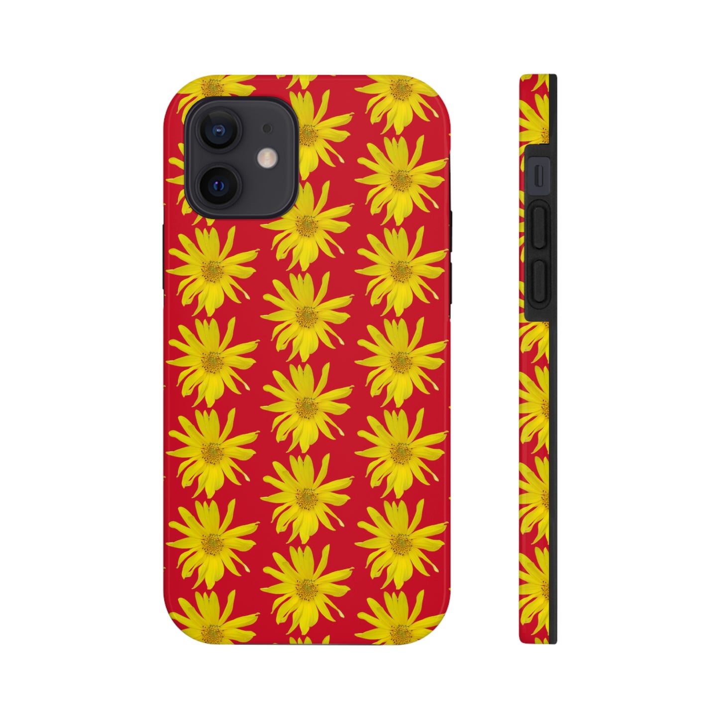 Wild Sunflower Red Tough Phone Case