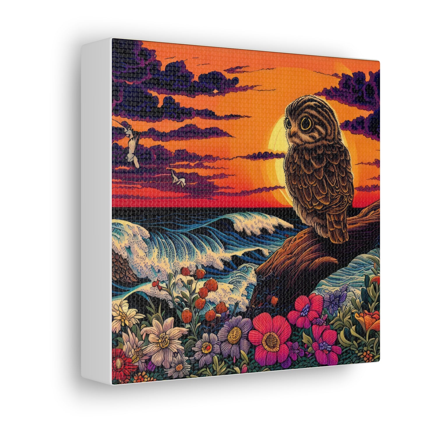 Wisconsin Owl  - Canvas Wall Art