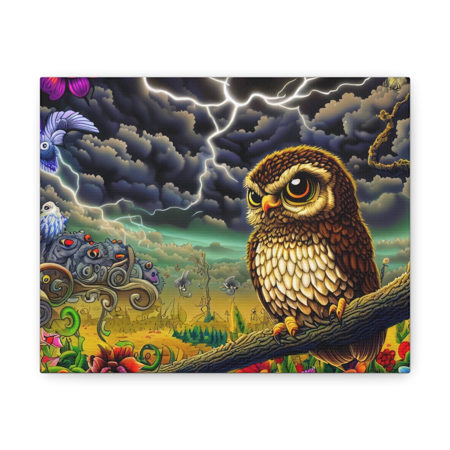 Oklahoma Owl - Canvas Wall Art