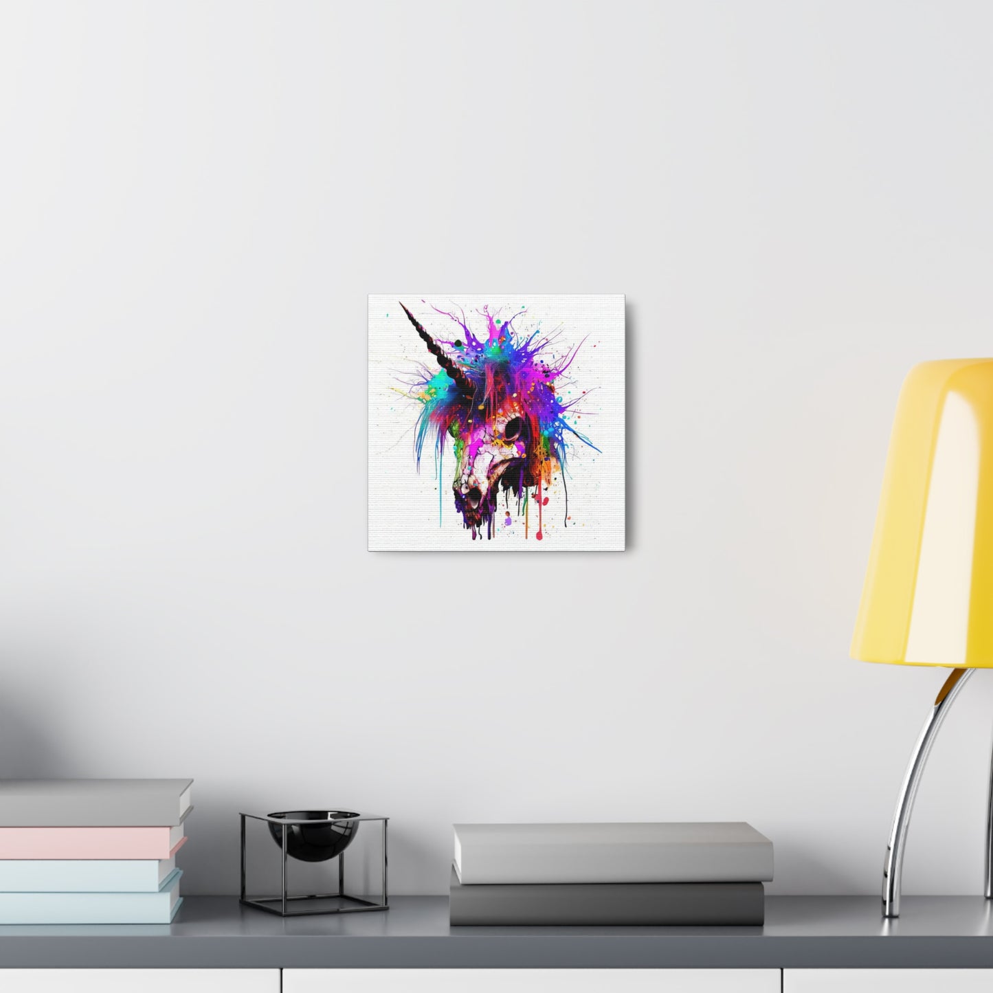 Unicorn Skull - Canvas Wall Art